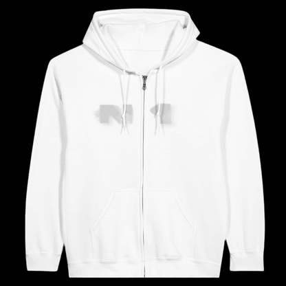 n1 ━ zip up hoodie (black/white)